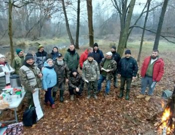 Zakończenie sezonu spiningowego, ognisko, 01.12.2024, Konstancin-Jeziorna. Hugonówka "Arka"