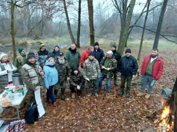 Zakończenie sezonu spiningowego, ognisko, 01.12.2024, Konstancin-Jeziorna. Hugonówka "Arka"